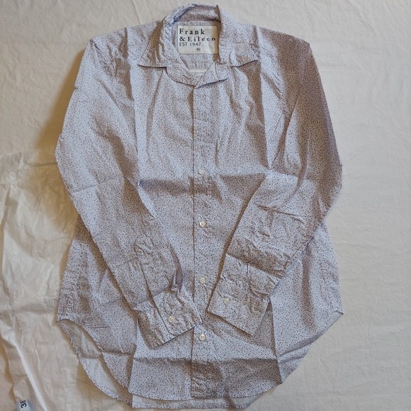 NWT Frank & Eileen Frank Superfine Cotton Poplin Button-Down Shirt - Picture 7 of 12